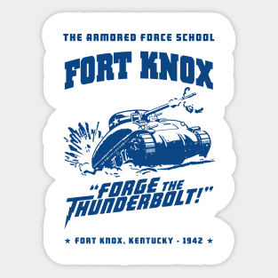 Fort Knox Tank School Sticker